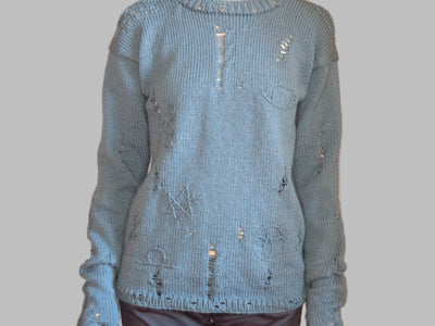 distressed knit sweater mens punk rock outfits
