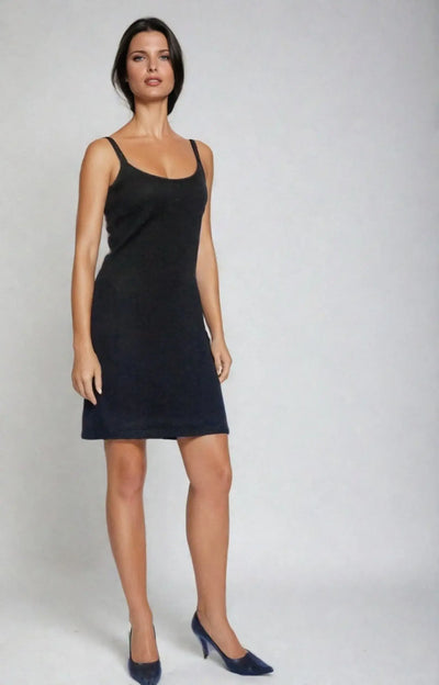 Black spiderweb open back dress with spaghetti straps and form-fitting silhouette, perfect for edgy elegance.