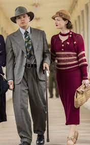 Red burgundy skirt set knitted -Bonnie Parker costume