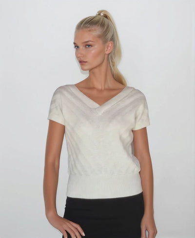 off white marilyn monroe sweater top short sleeve iconic brands clothing